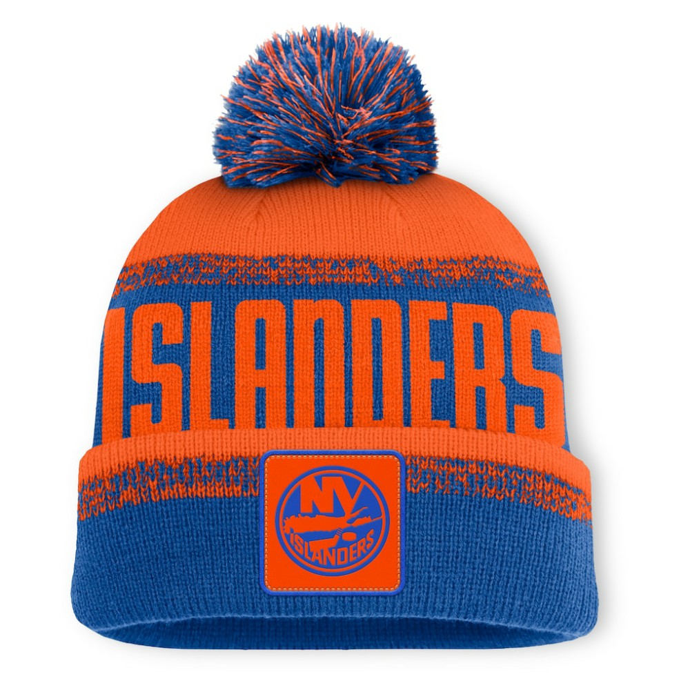 New York Islanders Fanatics Fundamentals Thrive Cuffed Knit Hat with Pom -  NHL Hats