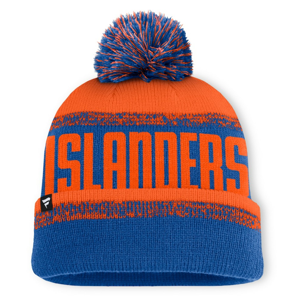 New York Islanders Fanatics Fundamentals Thrive Cuffed Knit Hat with Pom -  NHL Hats