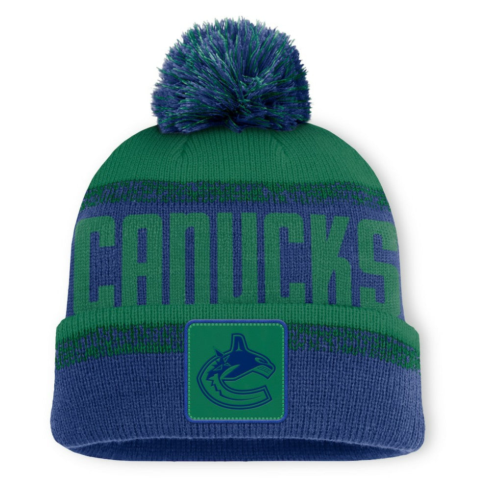 Vancouver Canucks Fanatics Fundamentals Thrive Cuffed Knit Hat with Pom -  NHL Hats