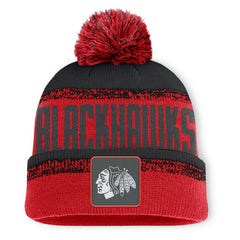Chicago Blackhawks Fanatics Fundamentals Thrive Cuffed Knit Hat with Pom -  NHL Hats