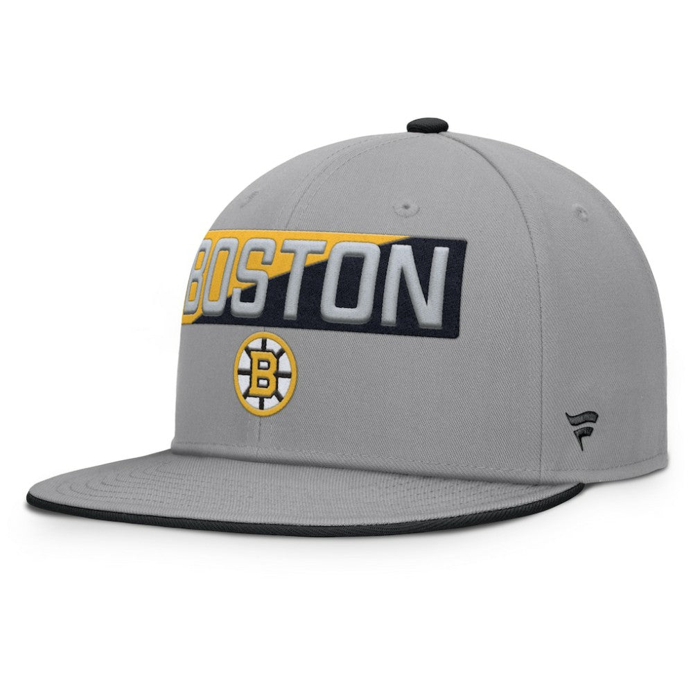 Boston Bruins Fanatics Fundamentals Duo Split Logo Snapback Hat -  NHL Hats