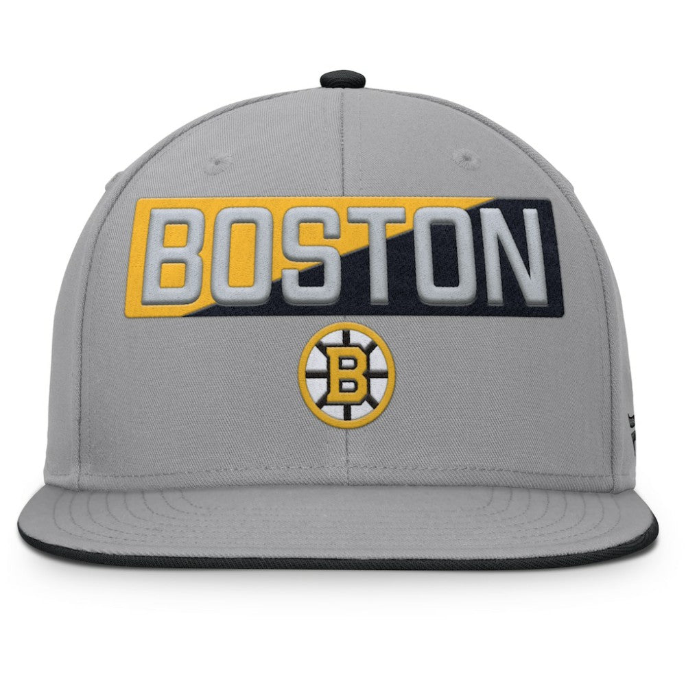 Boston Bruins Fanatics Fundamentals Duo Split Logo Snapback Hat -  NHL Hats