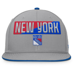 New York Rangers Fanatics Fundamentals Duo Split Logo Snapback Hat -  NHL Hats
