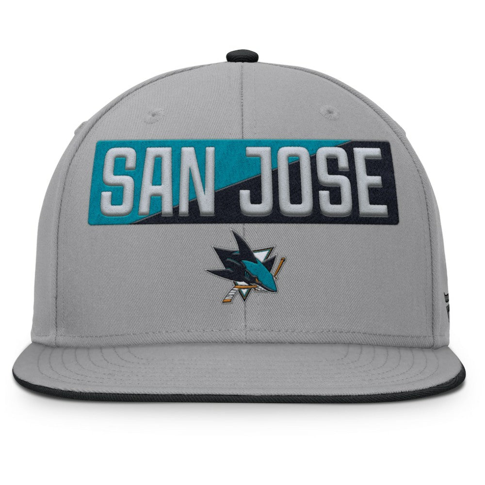 San Jose Sharks Fanatics Fundamentals Duo Split Logo Snapback Hat -  NHL Hats