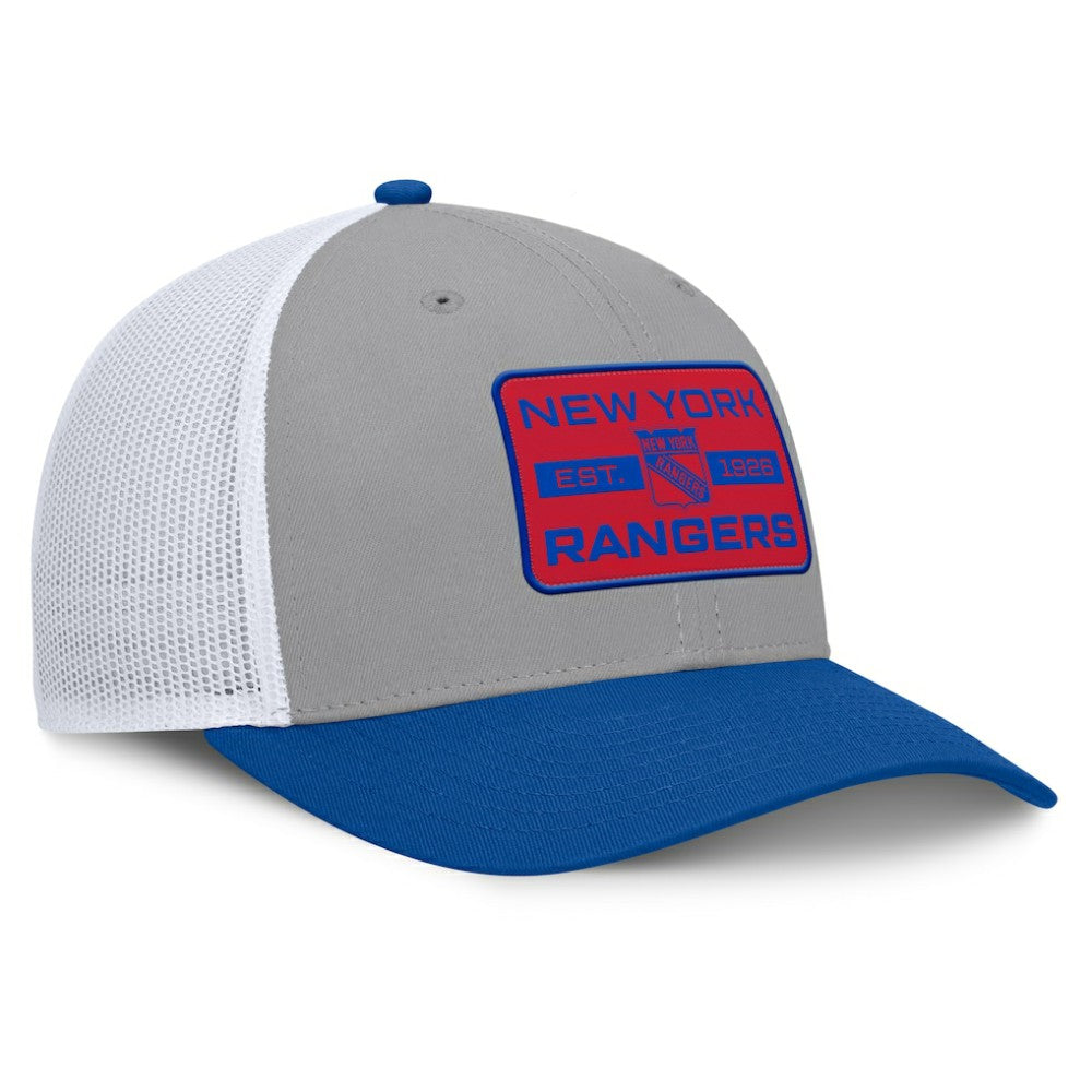 New York Rangers Fanatics Fundamental Adapt Trucker Adjustable Hat -  NHL Hats