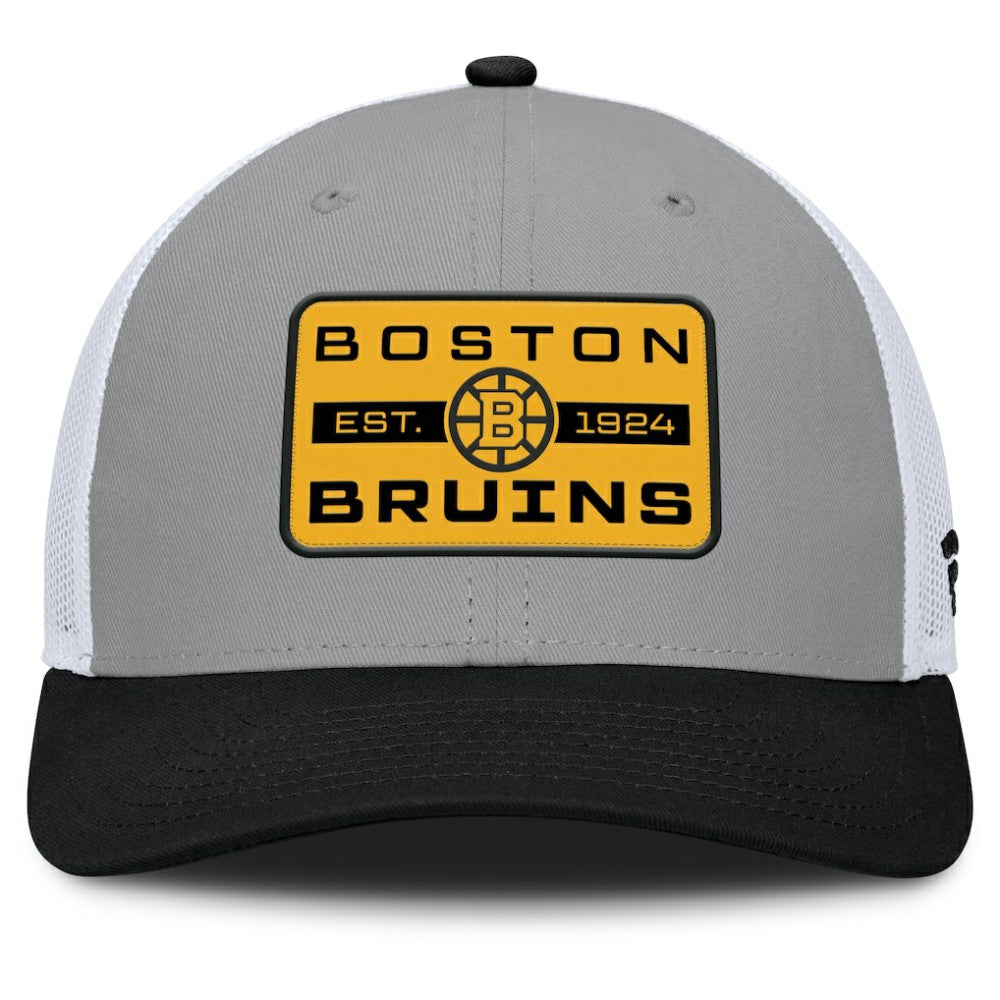 Boston Bruins Fanatics Fundamental Adapt Trucker Adjustable Hat -  NHL Hats