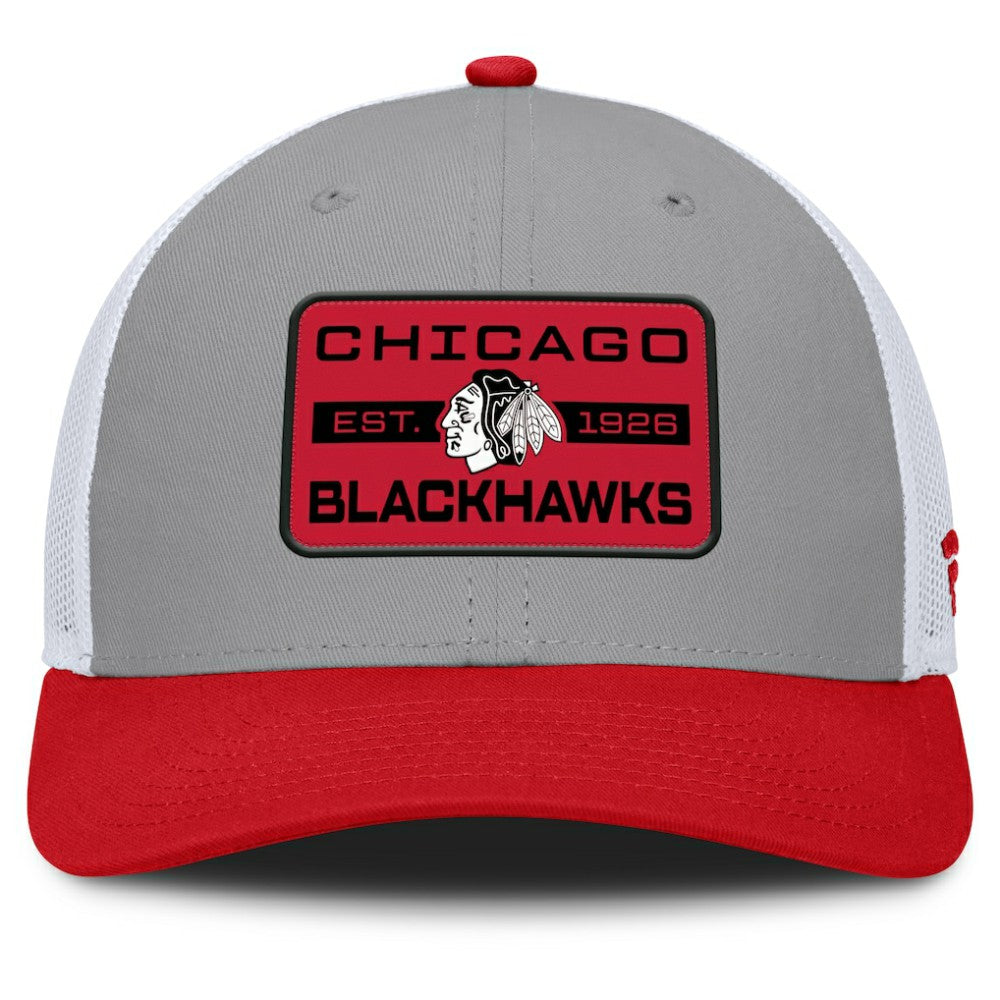 Chicago Blackhawks Fanatics Fundamental Adapt Trucker Adjustable Hat -  NHL Hats