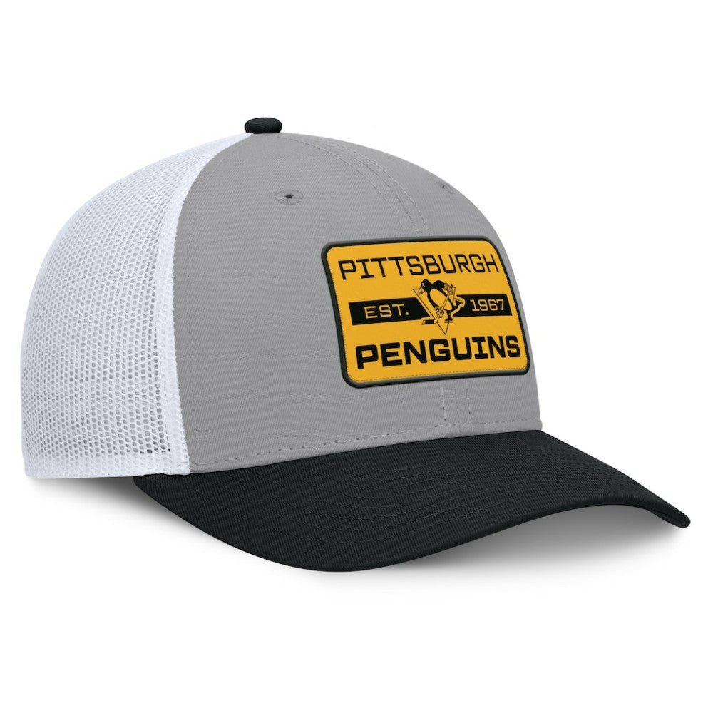 Pittsburgh Penguins Fanatics Fundamental Adapt Trucker Adjustable Hat -  NHL Hats