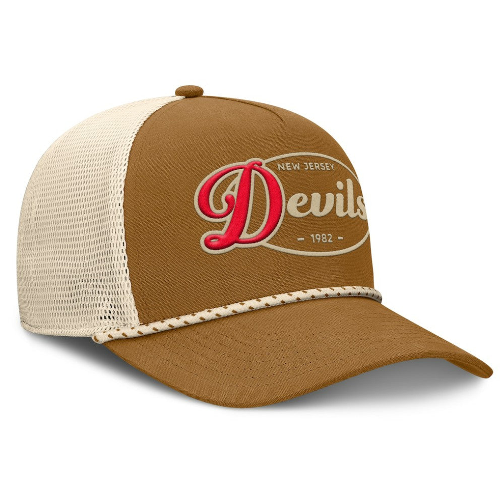 New Jersey Devils Fanatics Heritage Fetch A-Frame Trucker Adjustable Hat -  NHL Jerseys