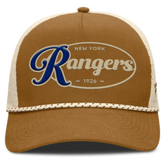 New York Rangers Fanatics Heritage Fetch A-Frame Trucker Adjustable Hat -  NHL Hats