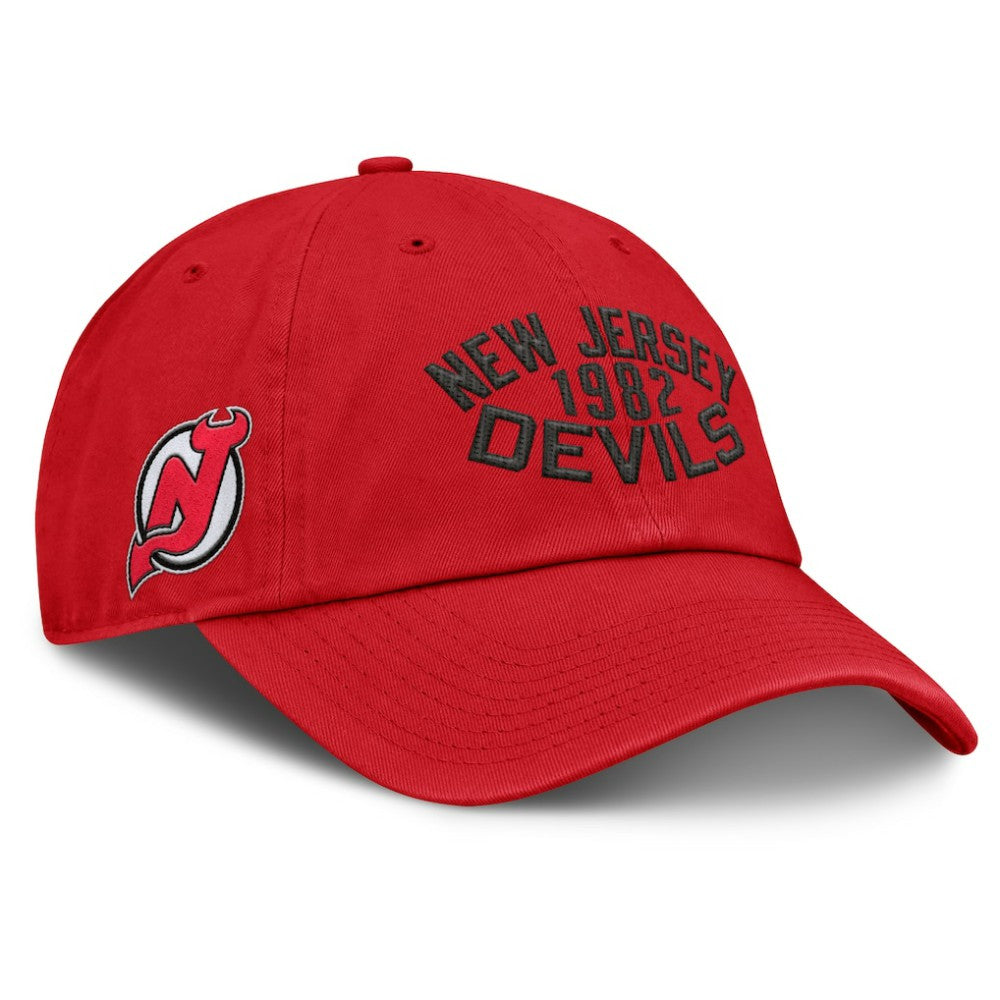 New Jersey Devils Fanatics Fundamentals Archer Adjustable Hat -  NHL Jerseys