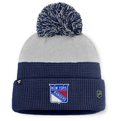 New York Rangers Fanatics Authentic Pro Home Ice Cuffed Knit Hat with Pom -  NHL Hats