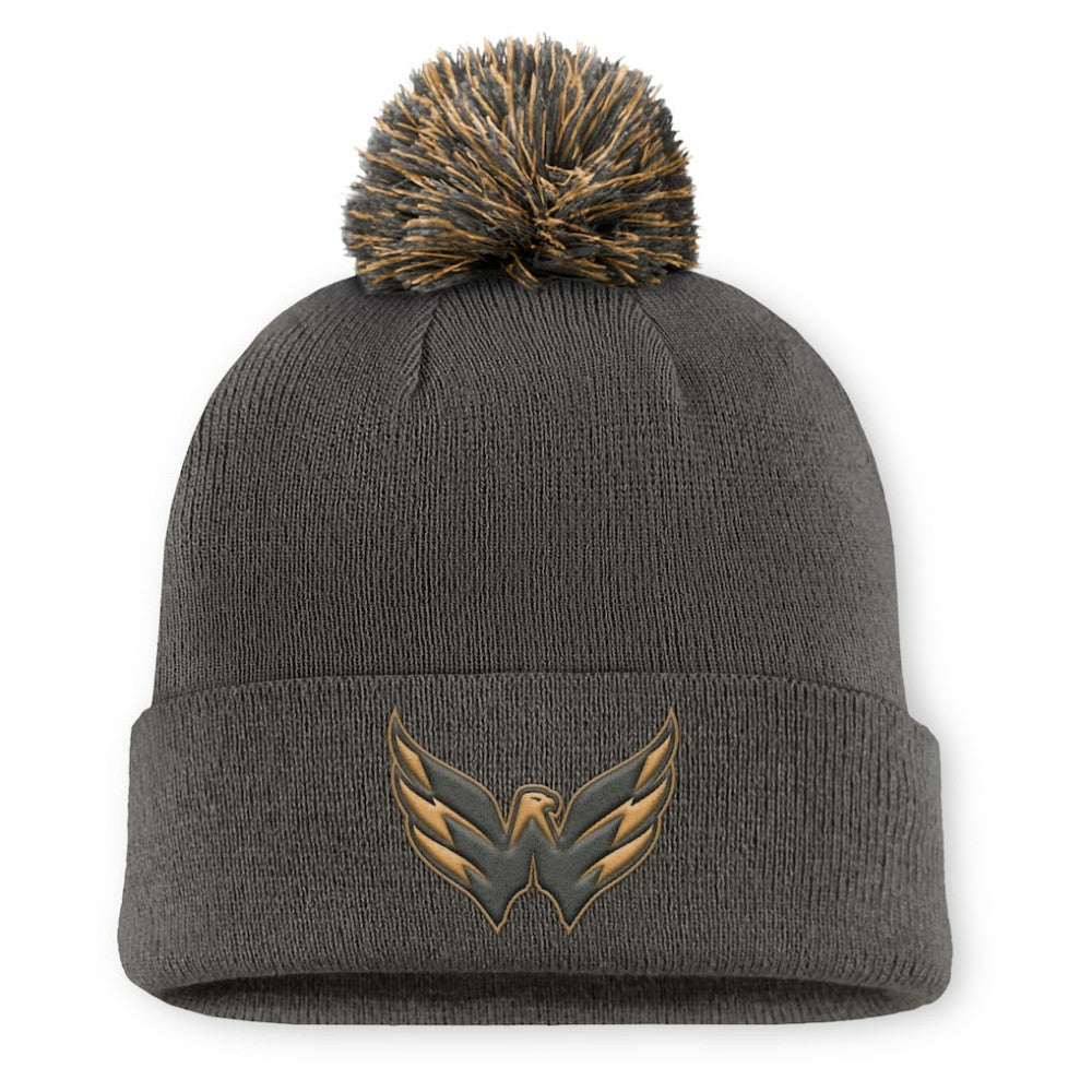 Washington Capitals Fanatics Authentic Pro Military Appreciation Cuffed Knit Hat with Pom -  NHL Hats