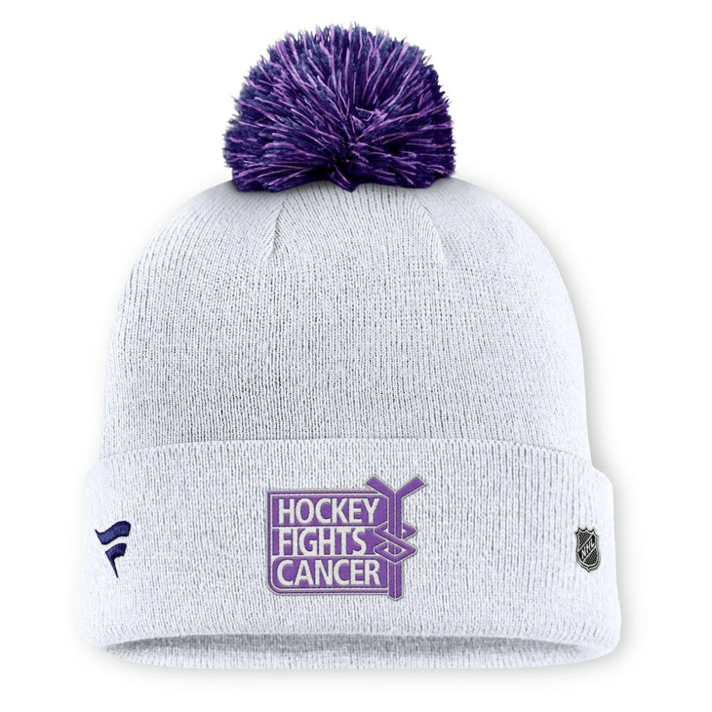 Vegas Golden Knights Fanatics Authentic Pro Hockey Fights Cancer Cuffed Knit Hat with Pom -  NHL Hats