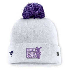 Vegas Golden Knights Fanatics Authentic Pro Hockey Fights Cancer Cuffed Knit Hat with Pom -  NHL Hats