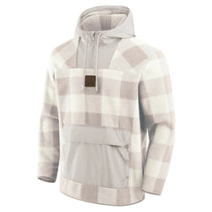 Cleveland Browns Elements Plaid Polar Fleece Quarter-Zip Hoodie | NFL US