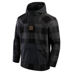 New York Jets Elements Plaid Polar Fleece Quarter-Zip Hoodie | NFL On sale