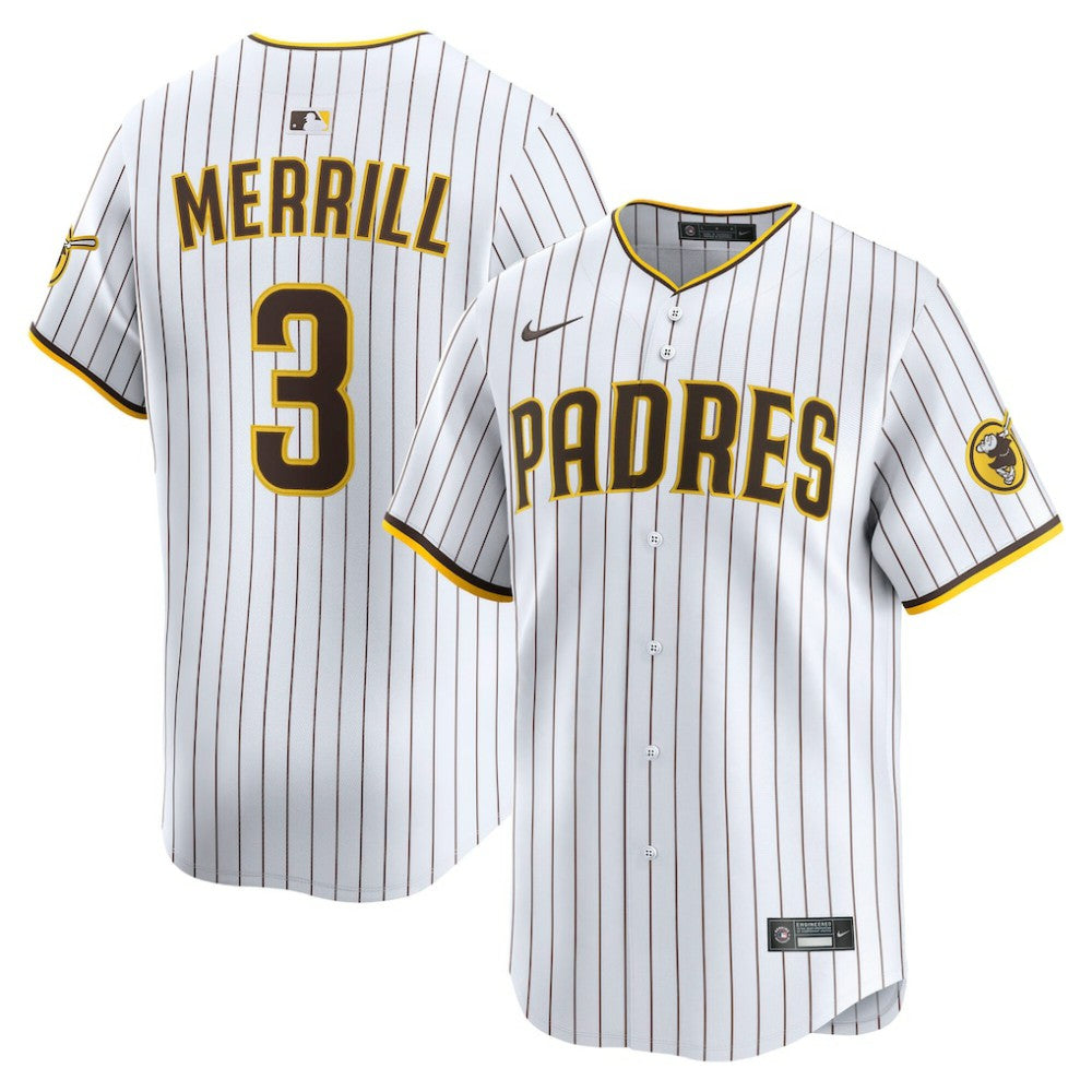 Jackson Merrill San Diego Padres Nike Home Limited Player Jersey - MLB Jerseys