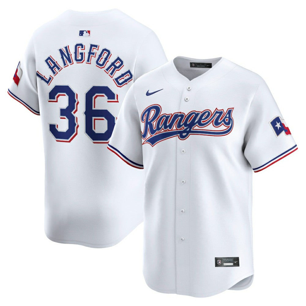 Wyatt Langford Texas Rangers Nike Home Limited Player Jersey - MLB Jerseys