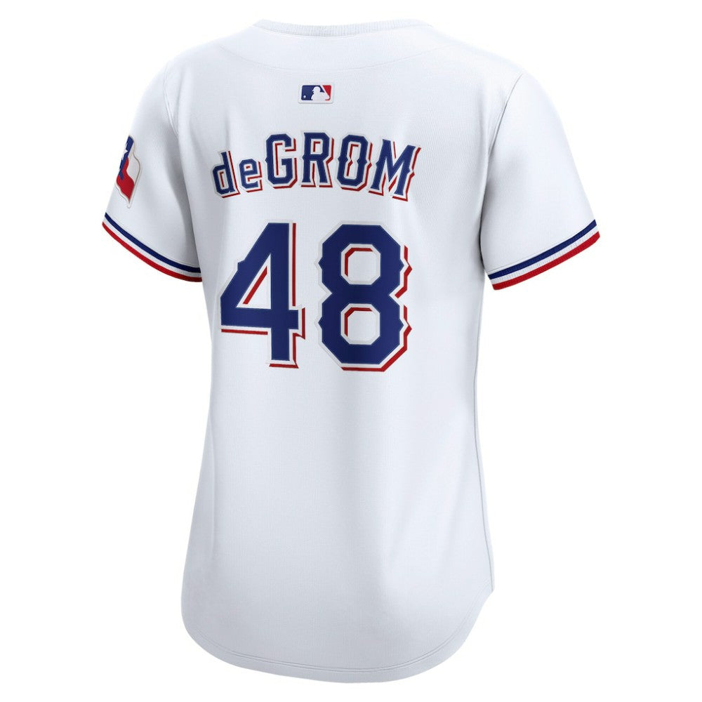 Jacob deGrom Texas Rangers Nike Women's Home Limited Player Jersey - MLB Jerseys