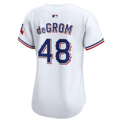 Jacob deGrom Texas Rangers Nike Women's Home Limited Player Jersey - MLB Jerseys