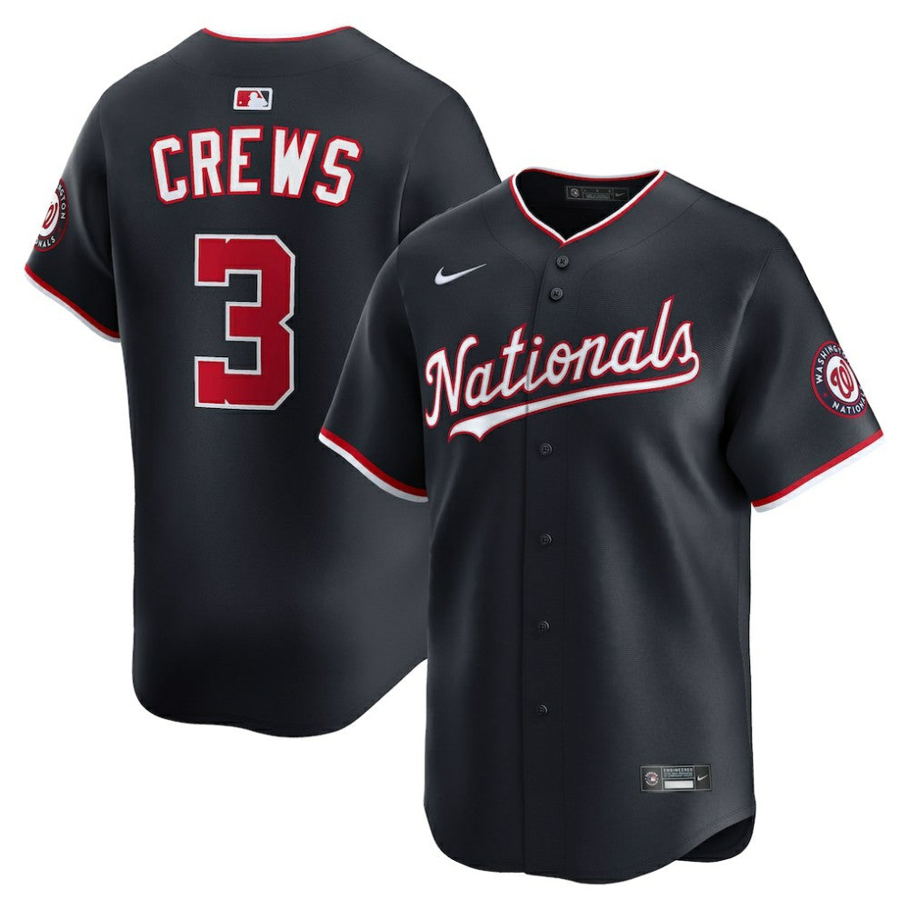 Dylan Crews Washington Nationals Nike Alternate Limited Jersey - MLB Jerseys