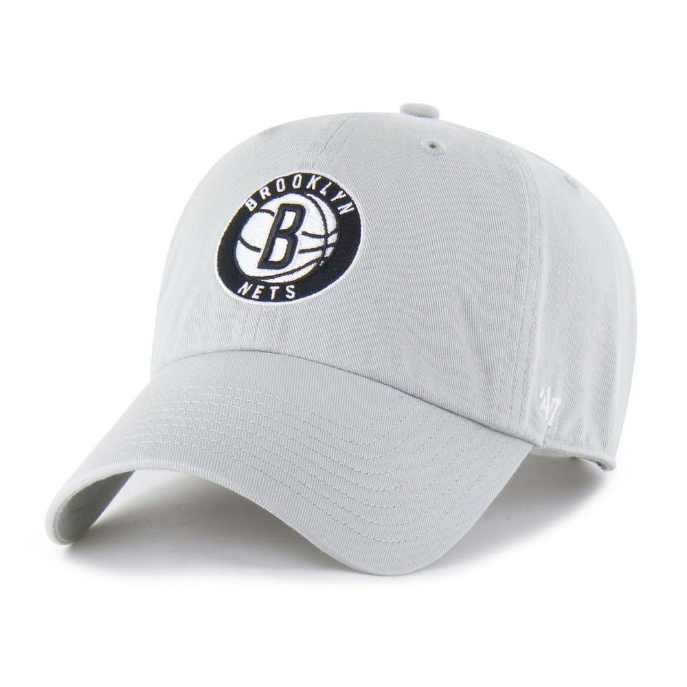 Gray Brooklyn Nets '47 Core Logo Clean Up Adjustable Hat | NBA