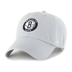 Gray Brooklyn Nets '47 Core Logo Clean Up Adjustable Hat | NBA