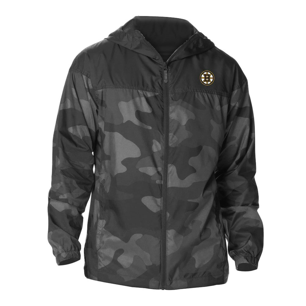 Boston Bruins Columbia Camo Flash Challenger Omni-Shade Full-Zip Hoodie Windbreaker -  NHL Hoodies