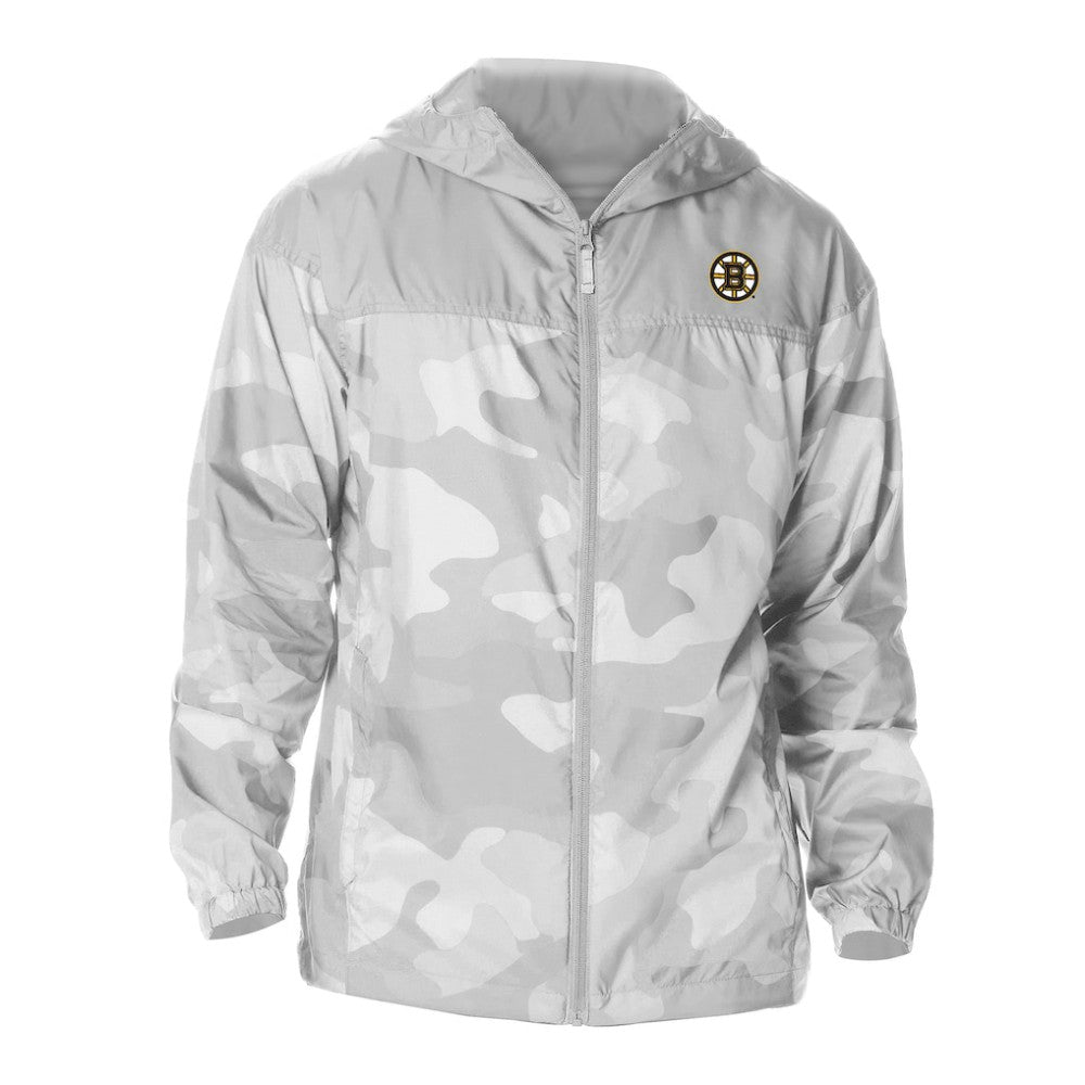 Boston Bruins Columbia Camo Flash Challenger Omni-Shade Full-Zip Hoodie Windbreaker -  NHL Hoodies