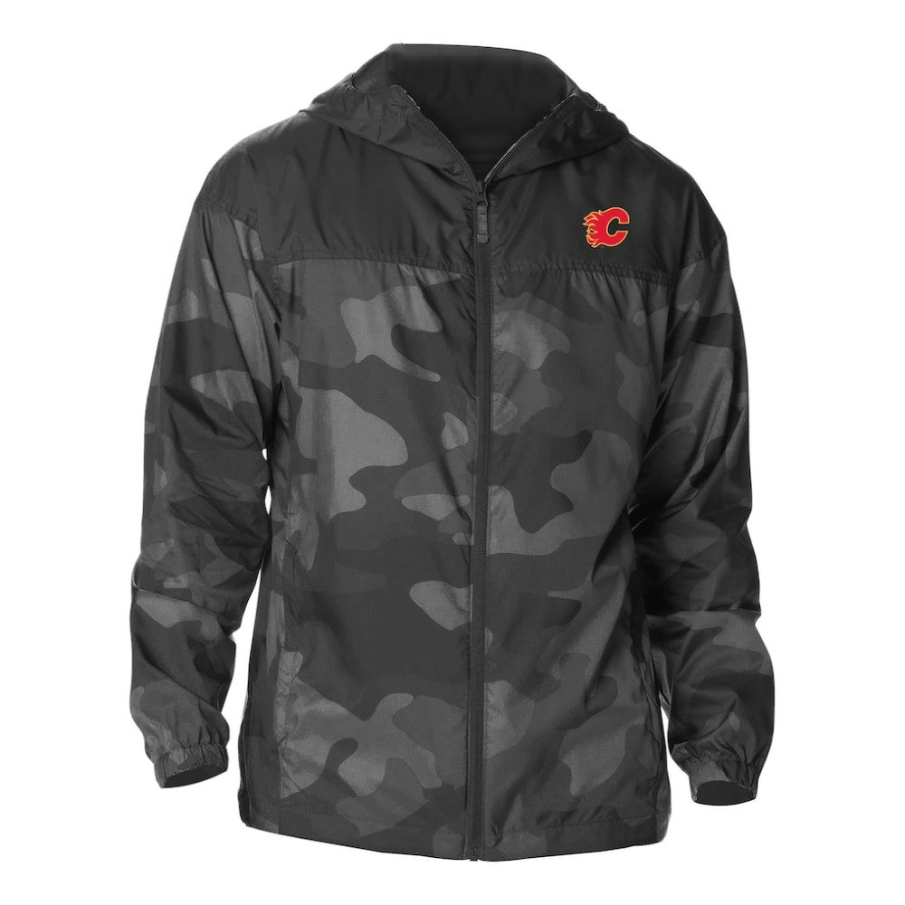 Calgary Flames Columbia Camo Flash Challenger Omni-Shade Full-Zip Hoodie Windbreaker -  NHL Hoodies