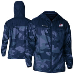 Colorado Avalanche Columbia Camo Flash Challenger Omni-Shade Full-Zip Hoodie Windbreaker -  NHL Hoodies