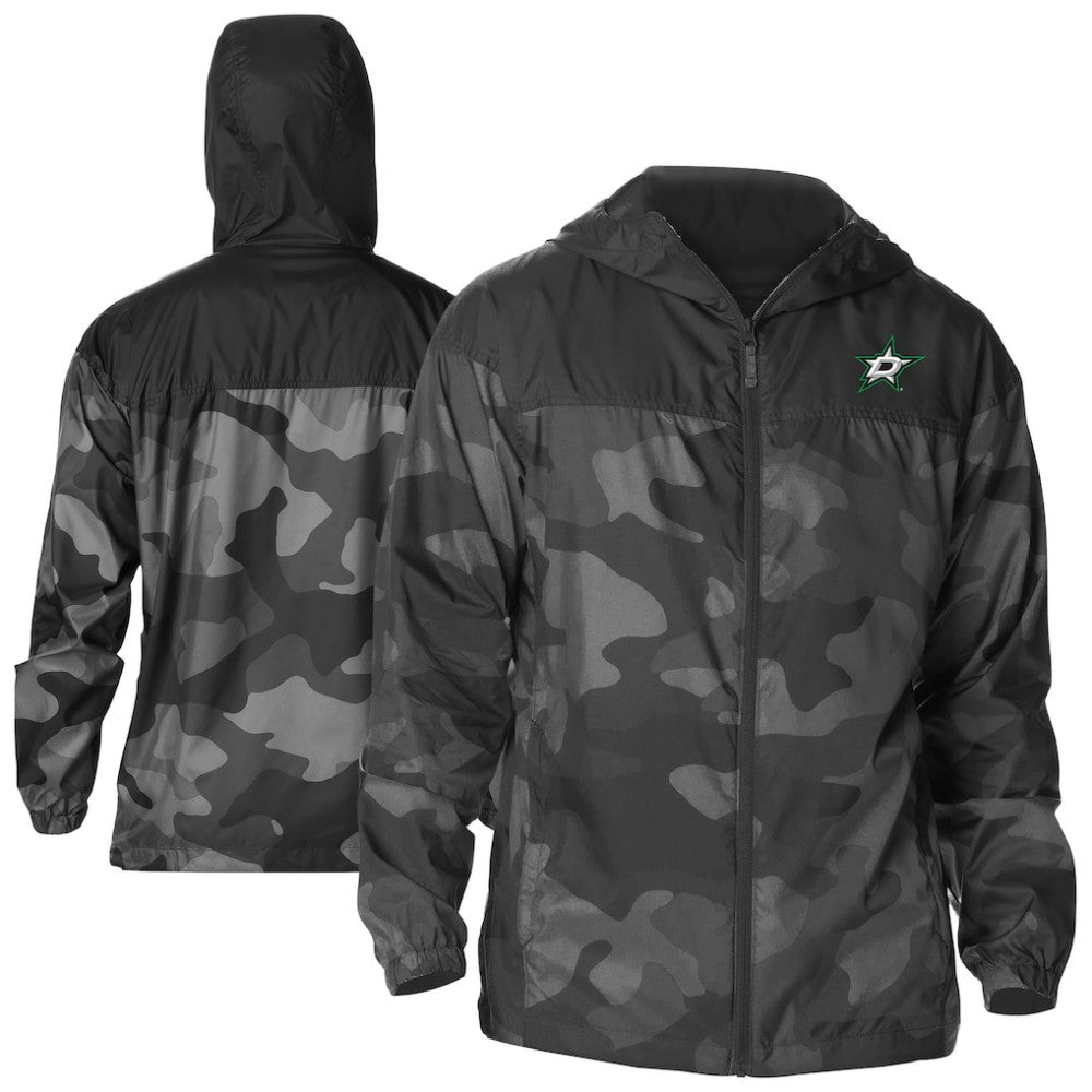Dallas Stars Columbia Camo Flash Challenger Omni-Shade Full-Zip Hoodie Windbreaker -  NHL Hoodies