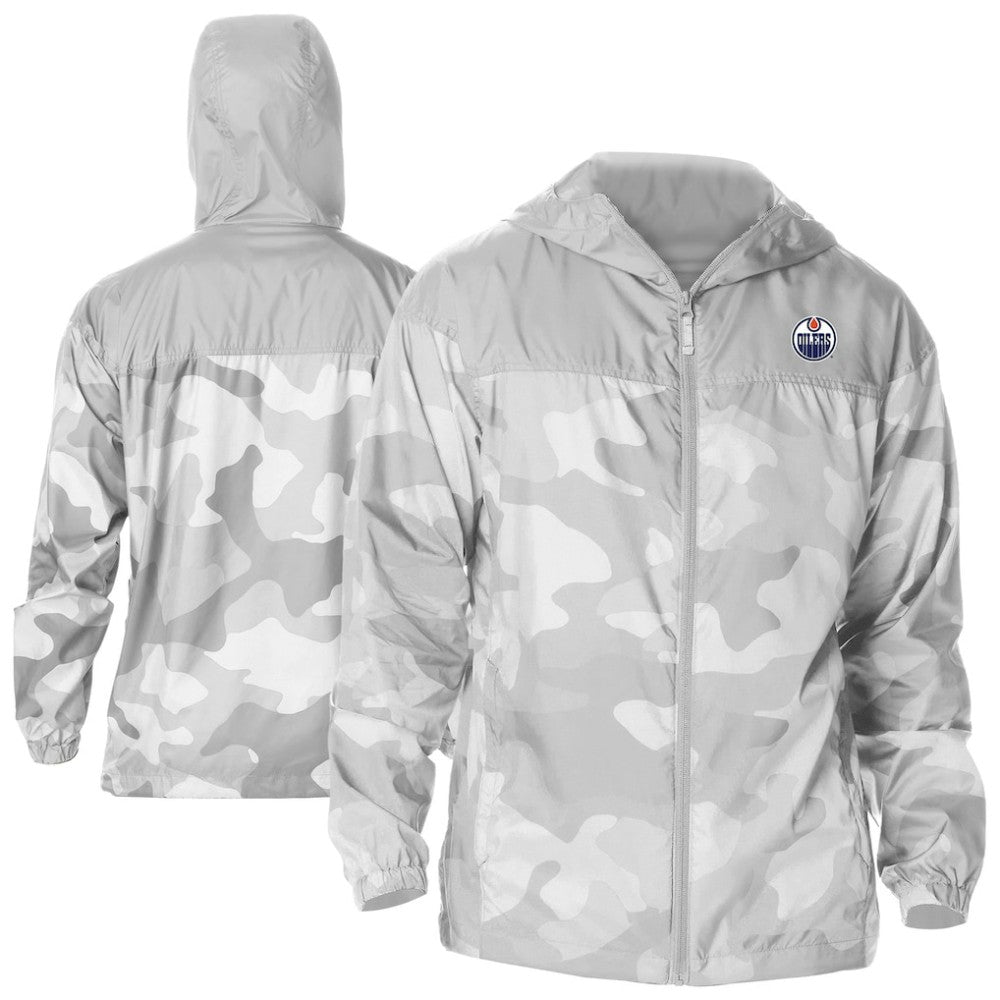 Edmonton Oilers Columbia Camo Flash Challenger Omni-Shade Full-Zip Hoodie Windbreaker -  NHL Hoodies