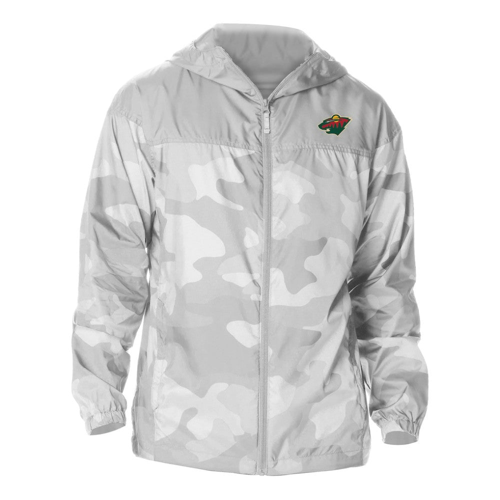 Minnesota Wild Columbia Camo Flash Challenger Omni-Shade Full-Zip Hoodie Windbreaker -  NHL Hoodies