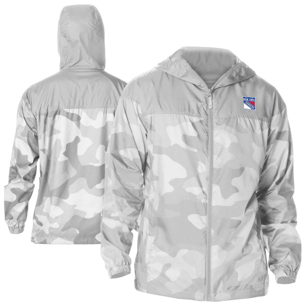 New York Rangers Columbia Camo Flash Challenger Omni-Shade Full-Zip Hoodie Windbreaker -  NHL Hoodies