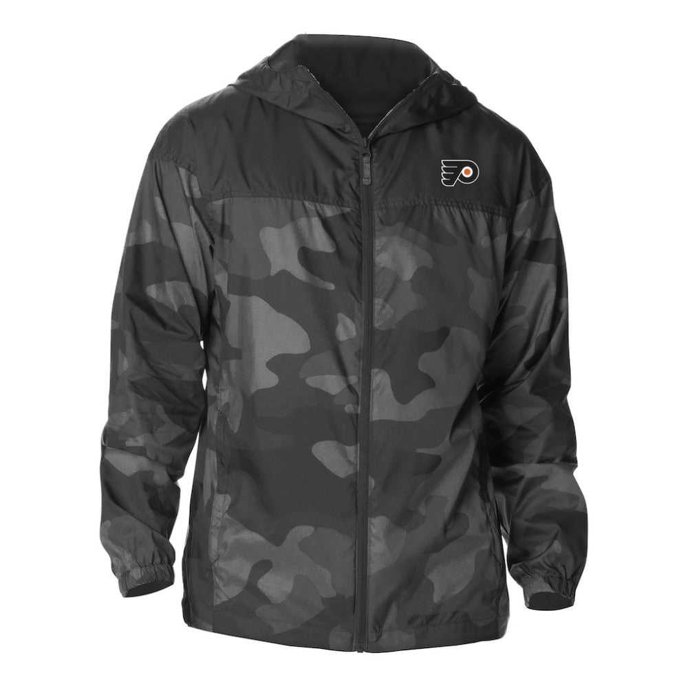 Philadelphia Flyers Columbia Camo Flash Challenger Omni-Shade Full-Zip Hoodie Windbreaker -  NHL Hoodies