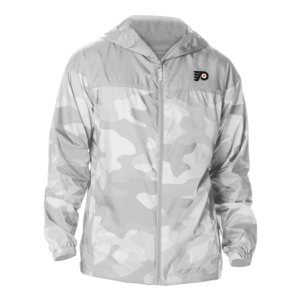 Philadelphia Flyers Columbia Camo Flash Challenger Omni-Shade Full-Zip Hoodie Windbreaker -  NHL Hoodies