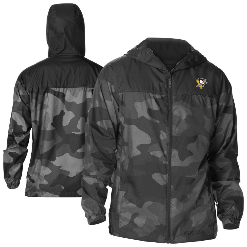 Pittsburgh Penguins Columbia Camo Flash Challenger Omni-Shade Full-Zip Hoodie Windbreaker -  NHL Hoodies