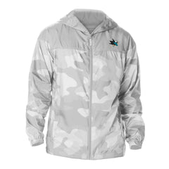 San Jose Sharks Columbia Camo Flash Challenger Omni-Shade Full-Zip Hoodie Windbreaker -  NHL Hoodies