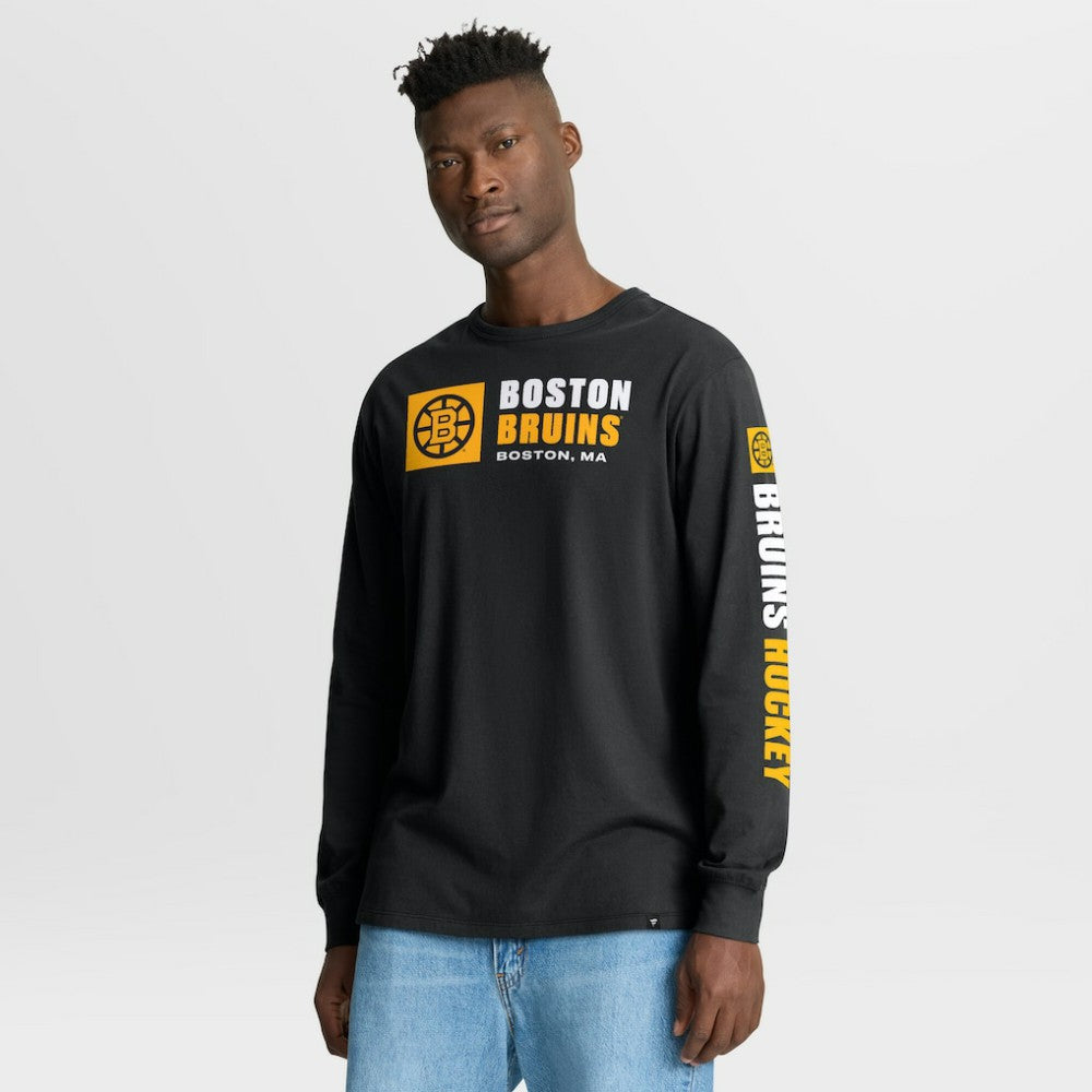 Boston Bruins Fanatics Goal Crease Legacy Long Sleeve T-Shirt -  NHL T-shirts