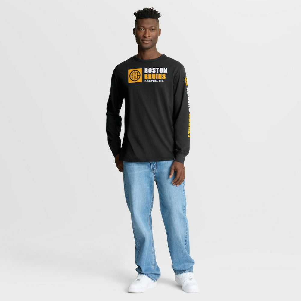 Boston Bruins Fanatics Goal Crease Legacy Long Sleeve T-Shirt -  NHL T-shirts