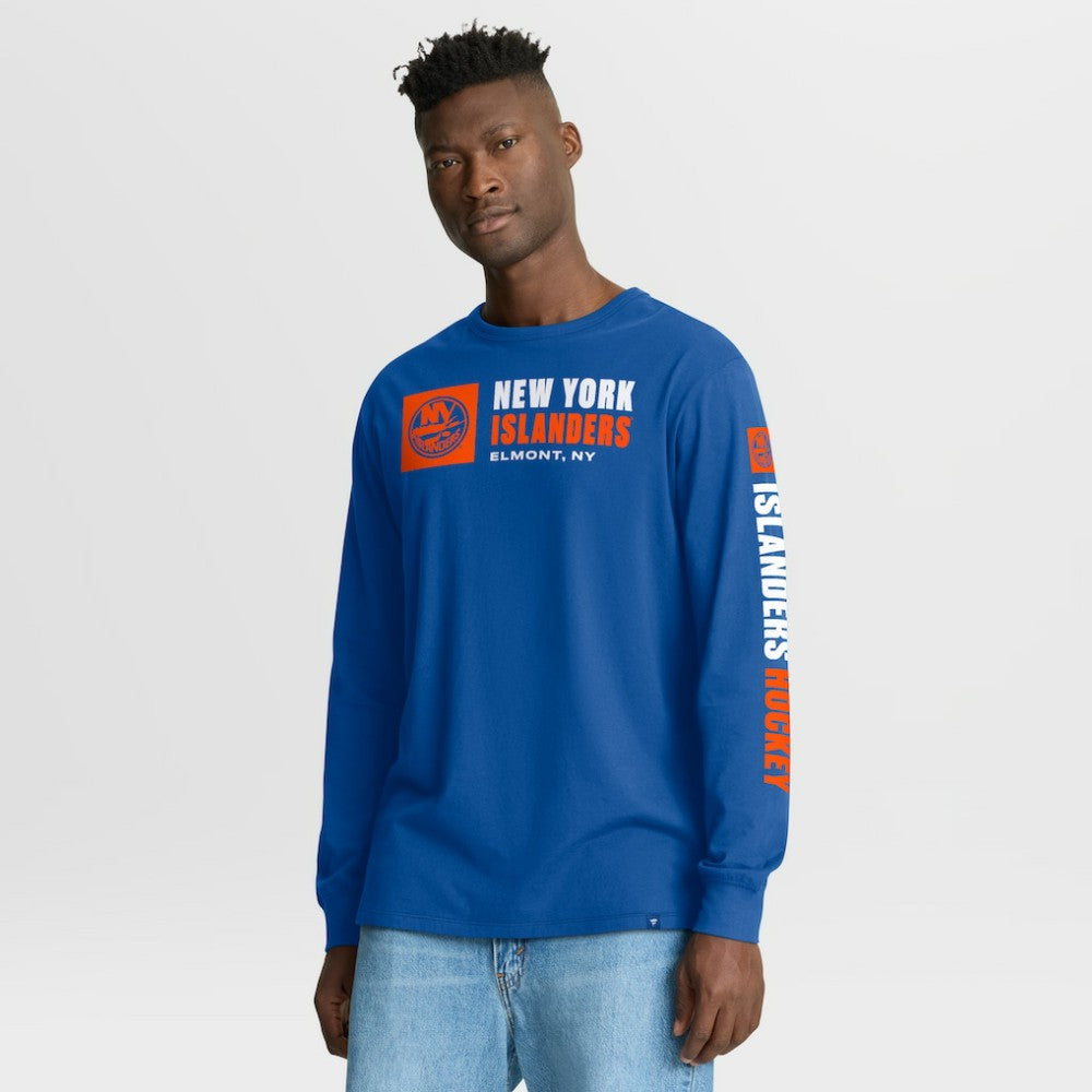 New York Islanders Fanatics Goal Crease Legacy Long Sleeve T-Shirt -  NHL T-shirts