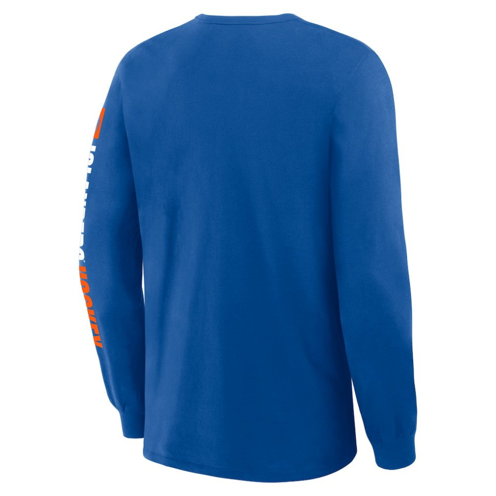 New York Islanders Fanatics Goal Crease Legacy Long Sleeve T-Shirt -  NHL T-shirts