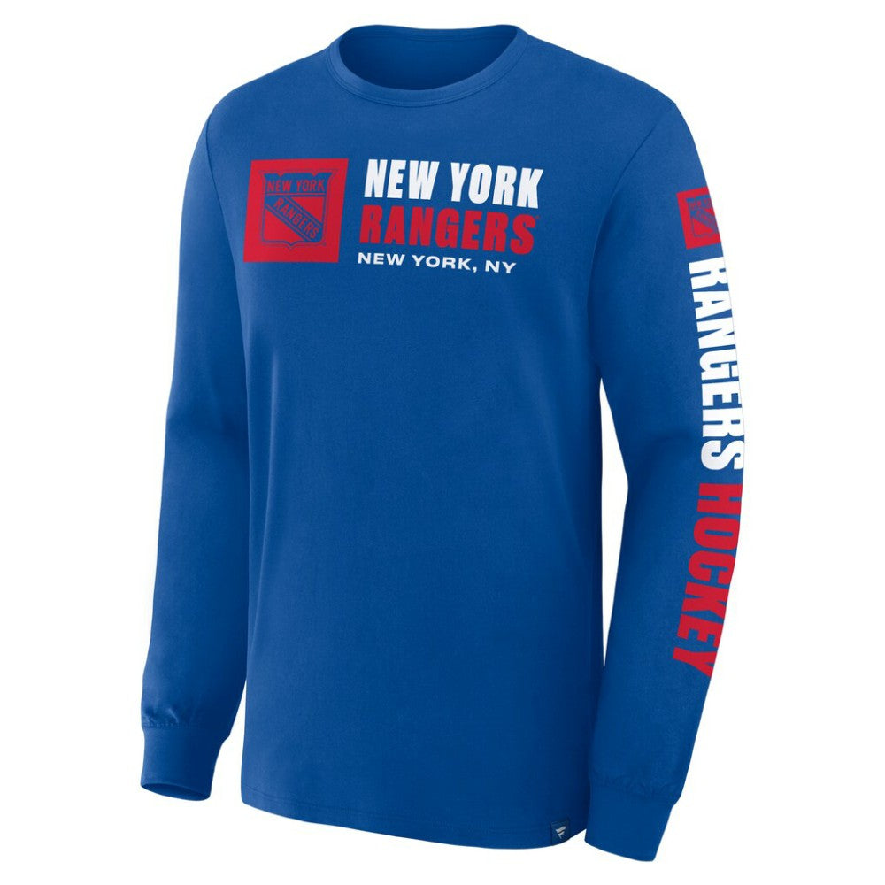 New York Rangers Fanatics Goal Crease Legacy Long Sleeve T-Shirt -  NHL T-shirts