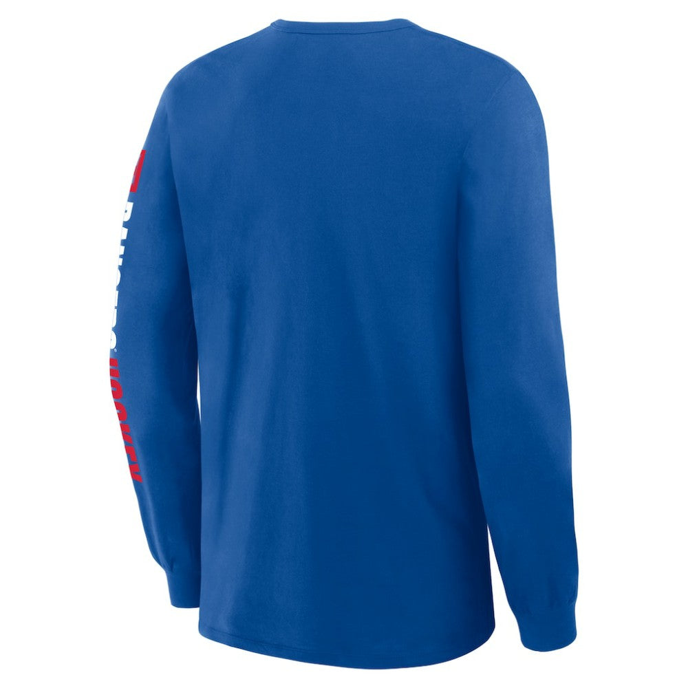 New York Rangers Fanatics Goal Crease Legacy Long Sleeve T-Shirt -  NHL T-shirts