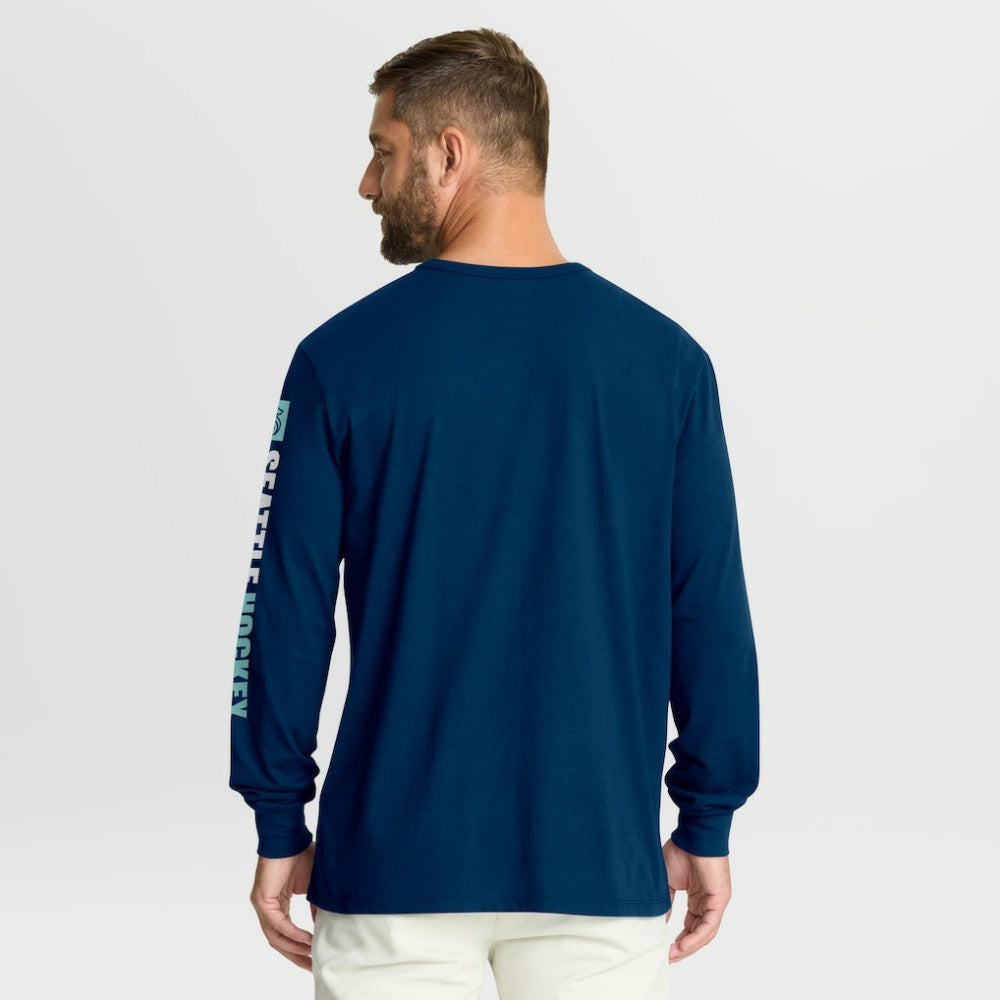 Seattle Kraken Fanatics Goal Crease Legacy Long Sleeve T-Shirt -  NHL T-shirts