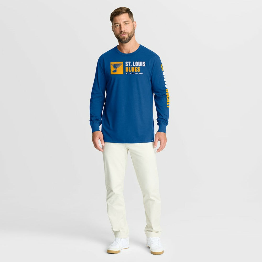 St. Louis Blues Fanatics Goal Crease Legacy Long Sleeve T-Shirt -  NHL T-shirts