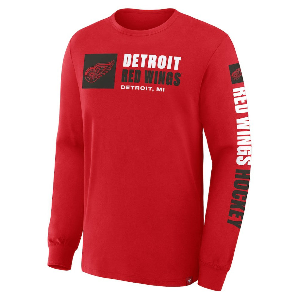 Detroit Red Wings Fanatics Goal Crease Legacy Long Sleeve T-Shirt -  NHL T-shirts