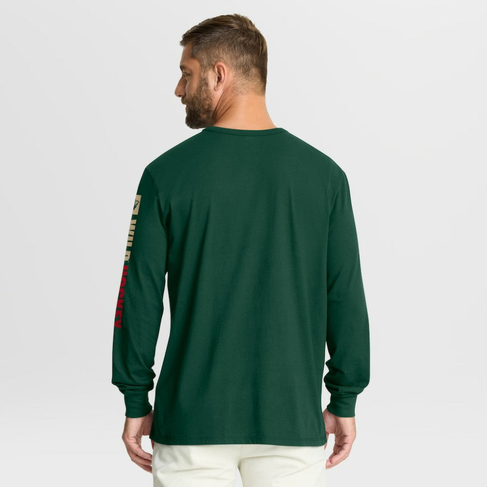 Minnesota Wild Fanatics Goal Crease Legacy Long Sleeve T-Shirt -  NHL T-shirts